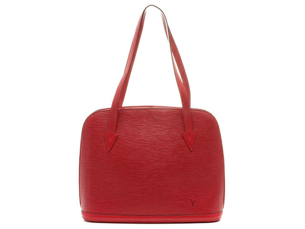 Louis Vuitton Lussac Epi Castilian Red Tote Bag